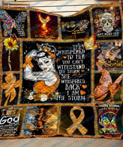 Multiple Sclerosis Awareness Quilt Blanket Bedding Set Gift