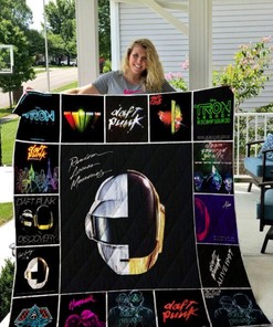 Music Daft Punk Quilt Blanket Bedding Set for Home Décor