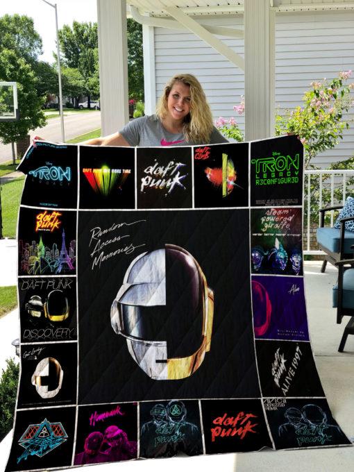 Music Daft Punk Quilt Blanket Bedding Set for Home Décor