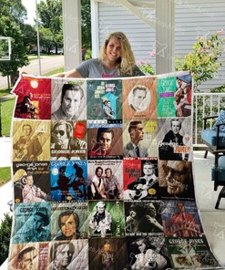 Music George Jones Collection Quilt Blanket Bedding Set