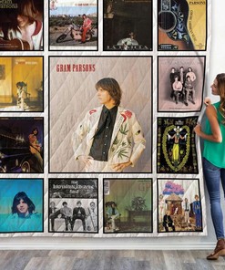 Music Gram Parsons Albums Collection Quilt Blanket Bedding Set