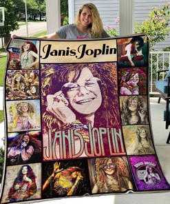 Music Janis Joplin Quilt Blanket Bedding Set for Home Décor