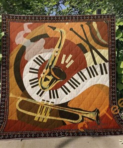 Music V1 Quilt Blanket Bedding Set