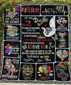 My Daughter, Autism Quilt Blanket Bedding Set