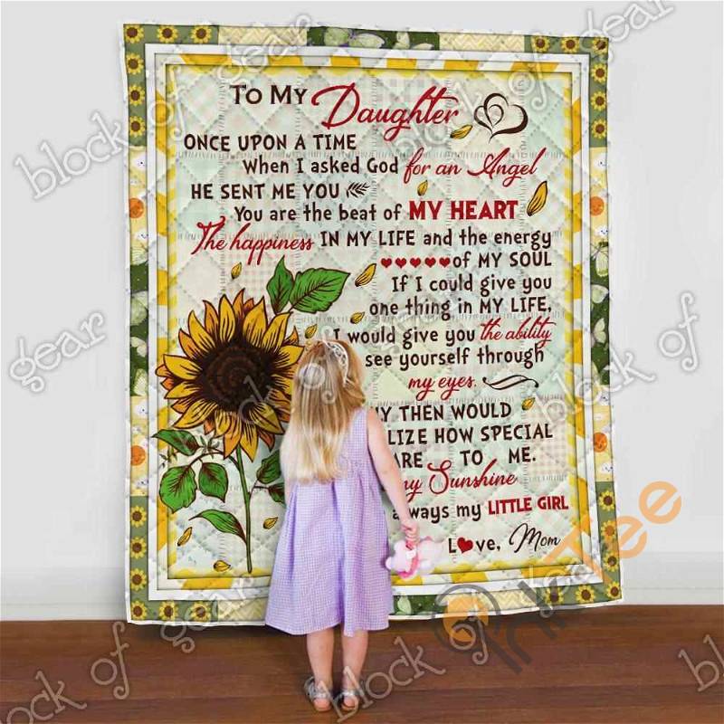 My Daughter, My Sunshine Quilt Blanket Bedding Set