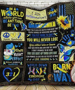 My Grandchild Down Syndrome Quilt Blanket Bedding Set