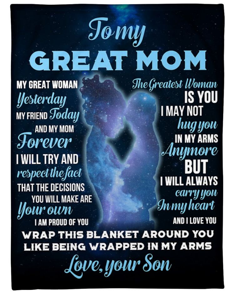 My Great Woman Yesterday Fleece Blanket Quilt Blanket Bedding Set Best Mother’s Day Ideas Mother’s Day From Son To Mom