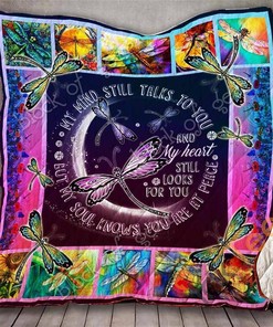 My Heart Still Looks For You, Dragonfly Quilt Blanket Bedding Set