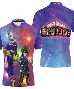 My Hero Academia All Might Midoriya Izuku Galaxy Stars For Japanese Fan Polo Shirt All Over Print Shirt 3d T-shirt