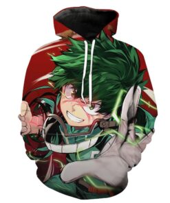 My Hero Academia Izuku Anime Hoodie 3D