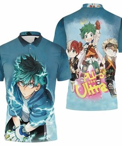 My Hero Academia Midoriya Izuku Thunder Effect For Japanese Fan 3D All Over Print Polo Shirt