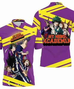 My Hero Academia Todoroki Shouto Midoriya Izuku Tsuyu Asui Ochako Uraraka Fumikage Tokoyami For Fan Polo Shirt
