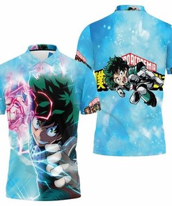 My Hero Acadimia Midoriya Izuku Powerful Skill Thunder For Fan 3D All Over Print Polo Shirt