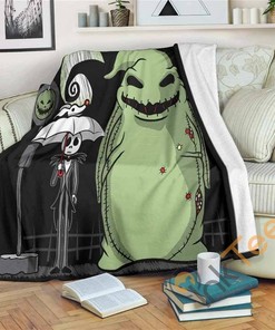 My Neighbor Jack Skellington Sherpa Fleece Blanket Gifts for Family, for Couple