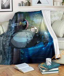 My Neighbour Totoro Sherpa Fleece Blanket Gifts for Family, for Couple