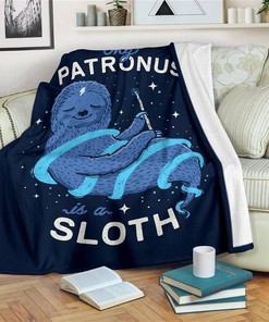 My Patrous Is Sloth Funny Sherpa Fleece Blanket Gifts for Family, for Couple