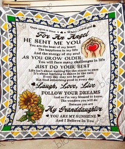 My Sunshine Granddaughter Quilt Blanket Bedding Set