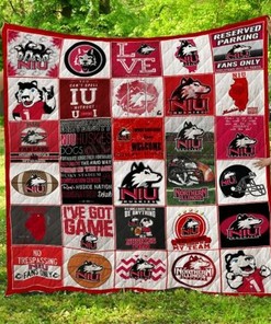 My Team Northern Illinois Hukies Ncaa Collection Quilt Blanket Bedding Set