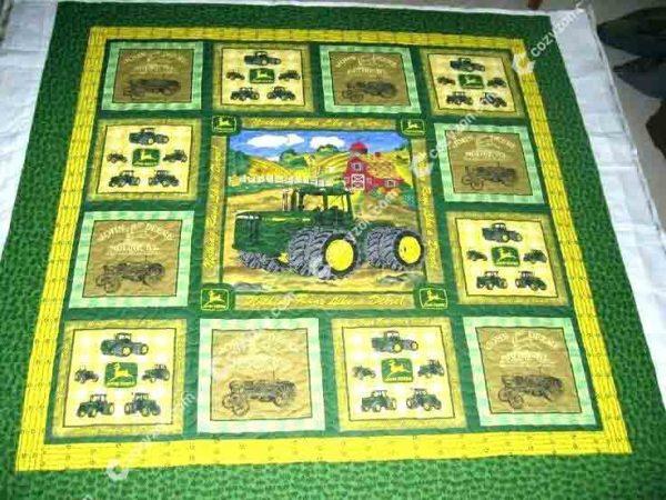 My Tractor Quilt Blanket Bedding Set for Home Décor