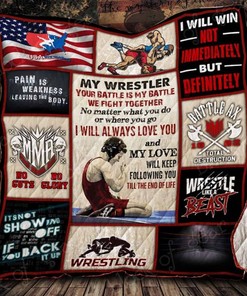 My Wrestler Pain Is Weakness Leaving The Body Great Gift For Wrestling Lover Quilt Blanket Bedding Set