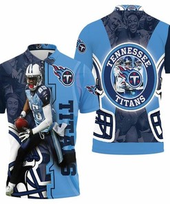 Mycole Pruitt # 85 Tennessee Titans Afc South Division Super Bowl 2021 3D All Over Print Polo Shirt