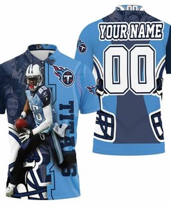 Mycole Pruitt 85 Tennessee Titans Afc South Division Super Bowl 2021 Personalized 3D All Over Print Polo Shirt