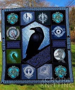 Mysterious Ravens Quilt Blanket Bedding Set for Home Décor