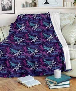 Mystic Dragonfly Amazing Sherpa Blanket Fleece Blanket Gifts for Fans