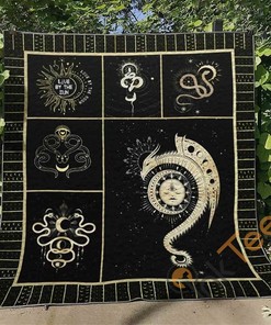 Mystic Snake Quilt Blanket Bedding Set