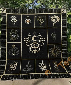 Mystic Snake Quilt Blanket Bedding Set With Pilliwcases Option