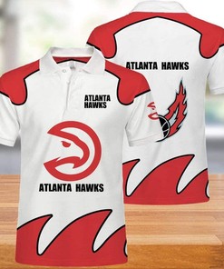 NBA Atlanta Hawks 3d Print Casual Summer Short Top Branding Trends 3D All Over Print Polo Shirt