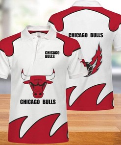 NBA Chicago Bulls 3d Print Casual Summer Short Top Branding Trends 3D All Over Print Polo Shirt