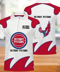 NBA Detroit Pistons 3d Print Casual Summer Short Top Branding Trends 3D Polo Shirt