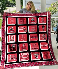 N.C. State Wolfpack Ncaa Collection Combined Quilt Blanket Bedding Set