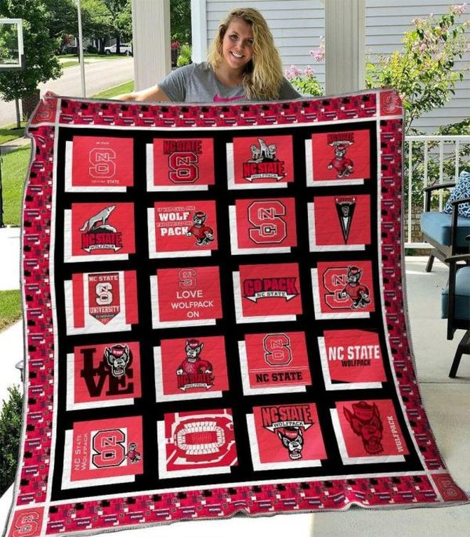 N.C. State Wolfpack Ncaa Collection Combined Quilt Blanket Bedding Set