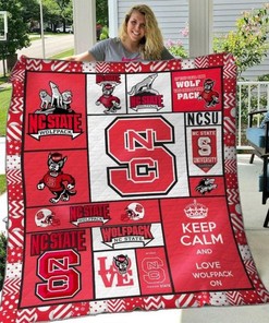 N.C. State Wolfpack Ncaa Collection Green Quilt Blanket Bedding Set