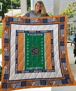 NCAA Auburn Tigers Quilt Blanket Bedding Set Gifts for NCAA Fans