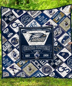 NCAA Georgia Southern Eagles Quilt Blanket Bedding Set for Fans