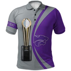 NCAA Kansas State Wildcats Custom Text Champions Polo Shirt - Image 2