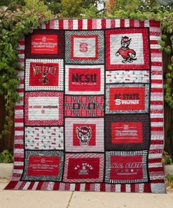 NCSU Ncaa N.C. State Wolfpack Collection Combined Combined Quilt Blanket Bedding Set