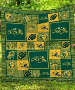 NDSU Ncaa North Dakota State Bison Collection Quilt Blanket