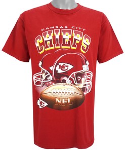 NFL (Dynasty) - Kansas City Chiefs Helmet T-Shirt 1990s