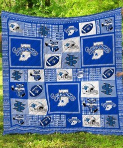NFL Indiana State Sycamores Quilt Blanket Bedding Set