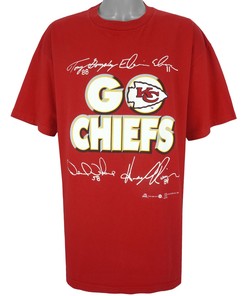 NFL - Kansas City Go Chiefs, Players Autographed T-Shirt 1999