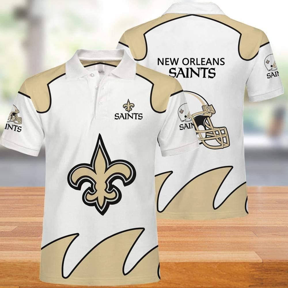 NFL New Orleans Saints 3d Print Casual Summer Short Top Branding Trends 3D Polo Shirt