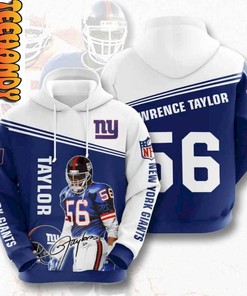 NFL New York Giants Lawrence Taylor USA 3D Hoodie