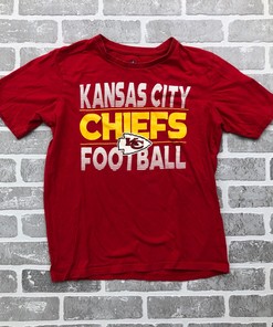 NFL Red Kansas City Chiefs Football Short Sleeve T-Shirt Youth