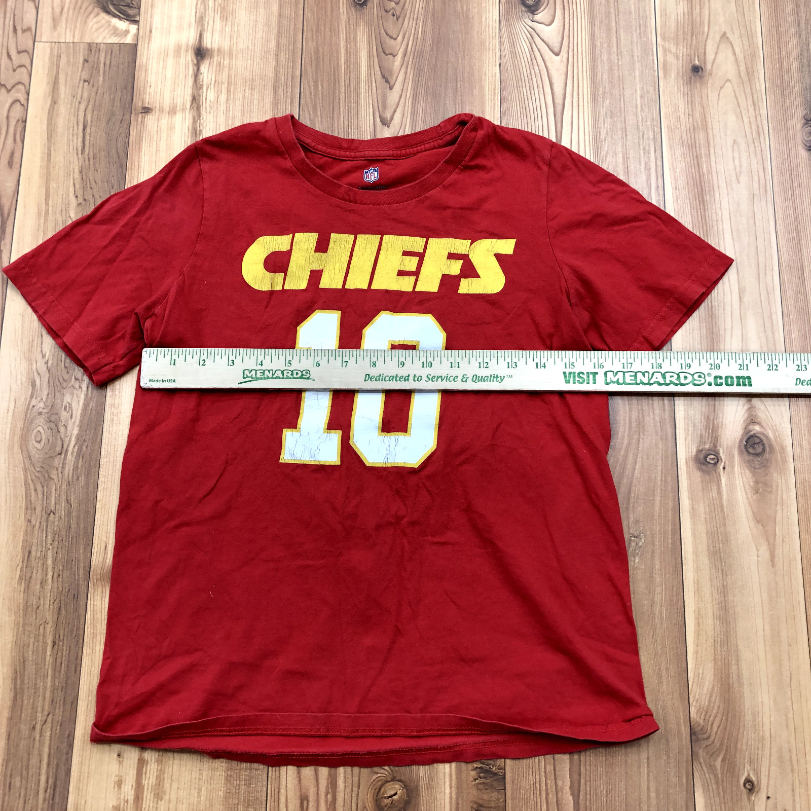 NFL Red Kansas City Chiefs No. 10 Tyreek Hill Short Sleeve Kids' T-Shirt