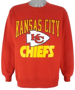 NFL (Russell Athletic) - Kansas City Chiefs Crew Neck Sweatshirt 1990s
