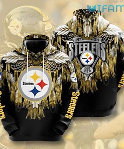 NFL Steelers Hoodie 3D Native American Logo Pittsburgh Steelers Gift